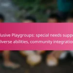 Inclusive Playgroups: special needs support, diverse abilities, community integration