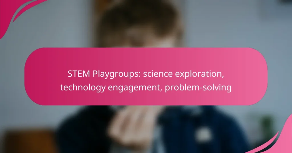 STEM Playgroups: science exploration, technology engagement, problem-solving